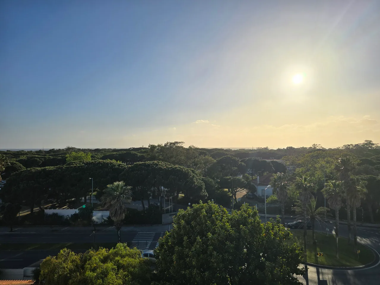 The view from the rooftop
